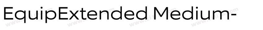 EquipExtended Medium字体转换